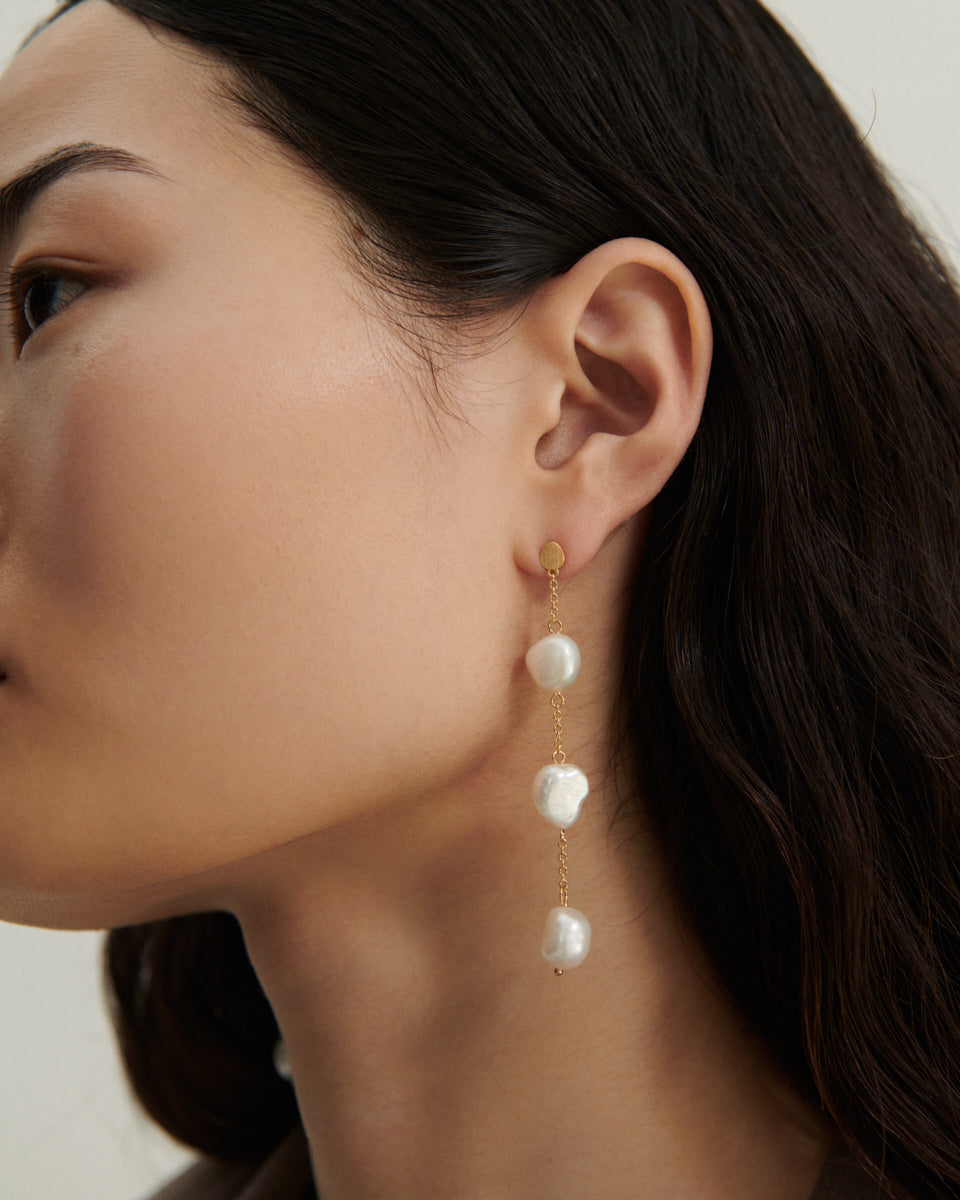 Sorelle ApS 3-pearls earchain Earring