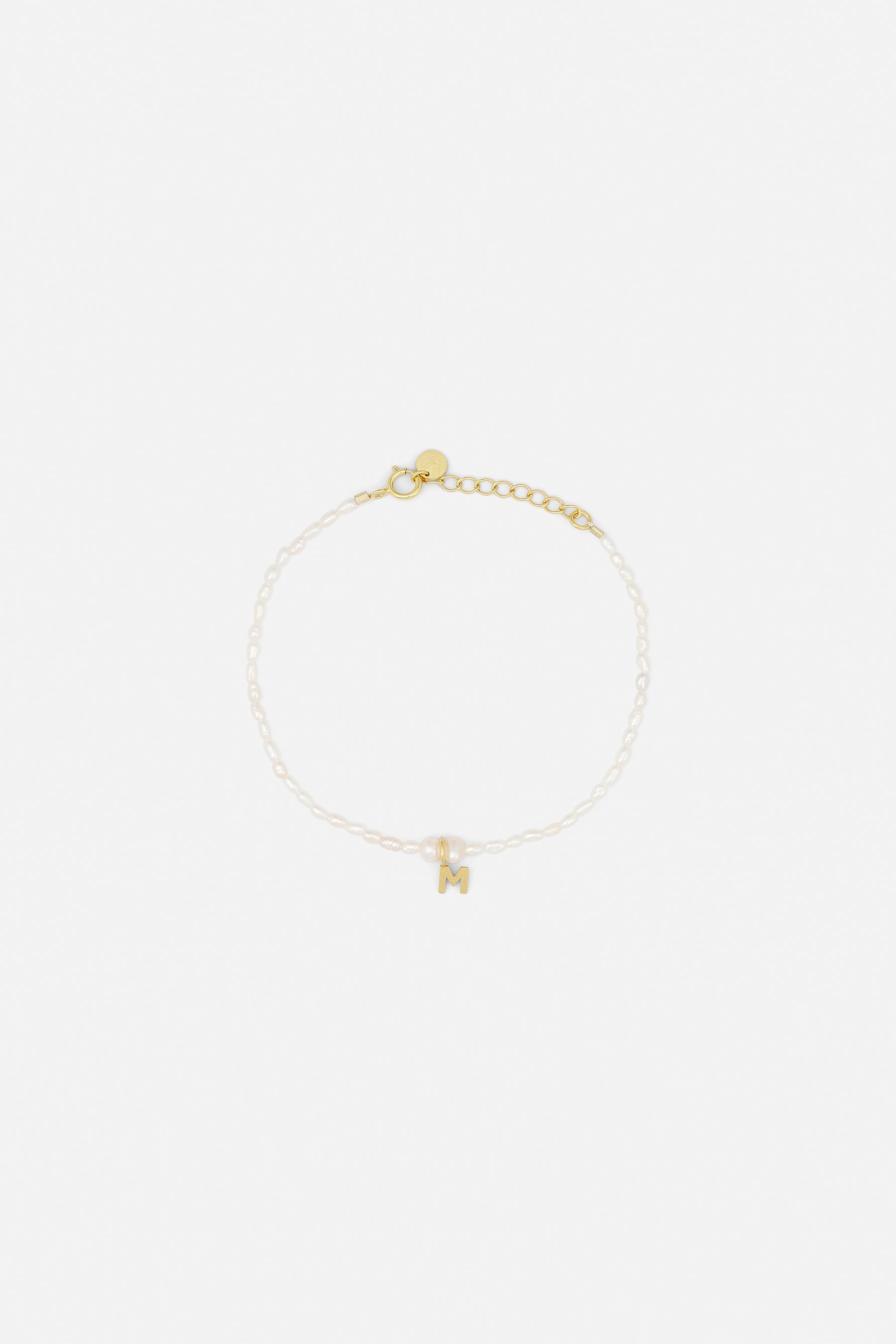 Sorelle ApS Pearly letter - Sølv Bracelet