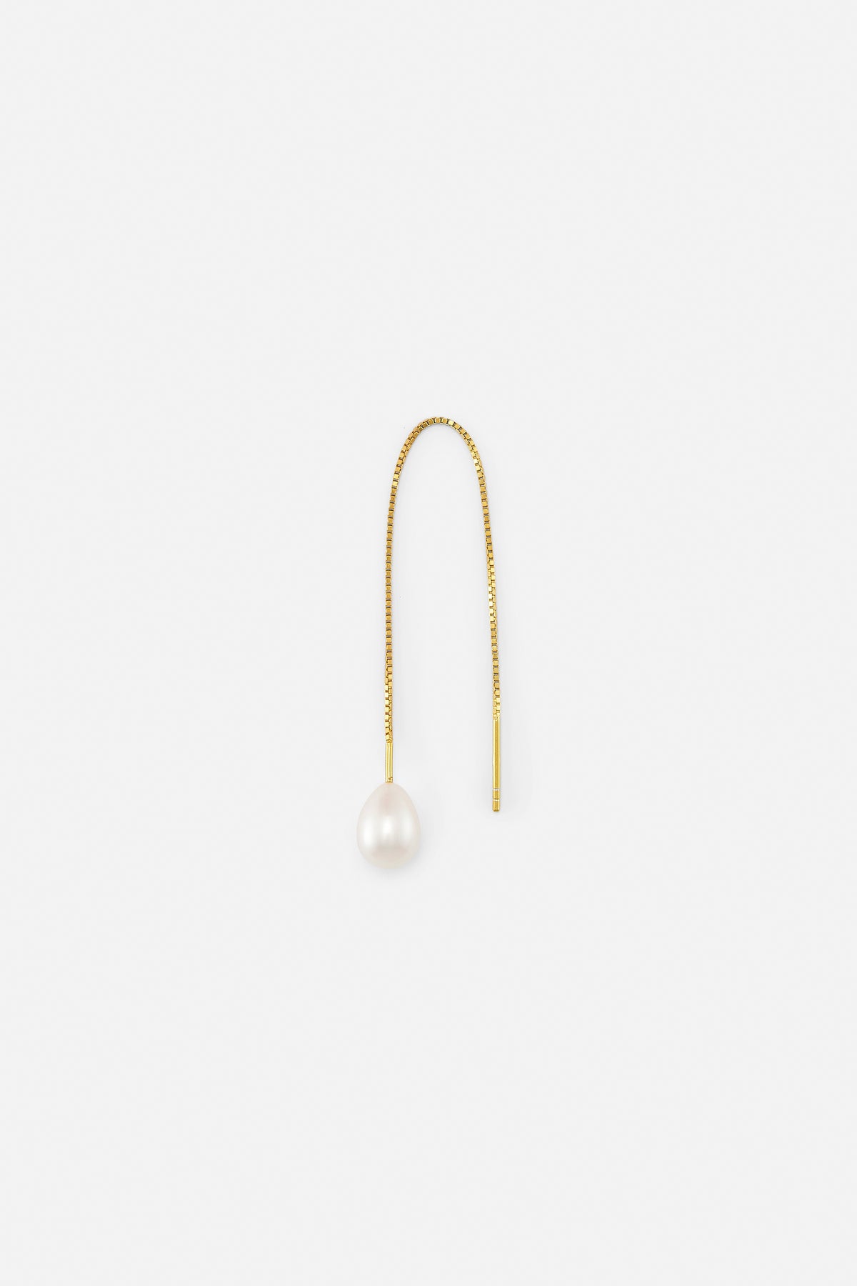 Sorelle ApS Pearl chain Earring Forgyldt